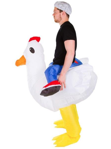Oppustelig Kyllingekostume