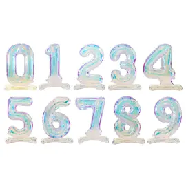 Talballon Skimrende St&aring;ende 72 cm