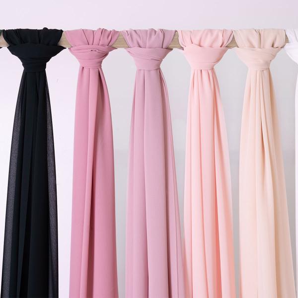 Chiffon Bordløber Lys Cremefarvet