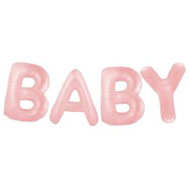 Ballonguirlande Baby Pastel Lyserød