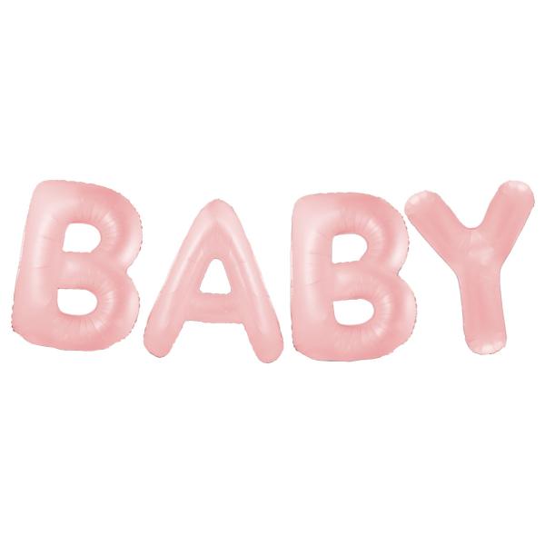 Ballonguirlande Baby Pastel Lyserød