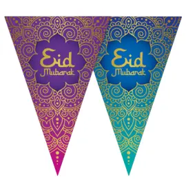 Eid Mubarak Vimpelguirlande 6 m