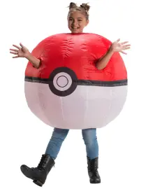 Oppustelig Pokéball Børnekostume