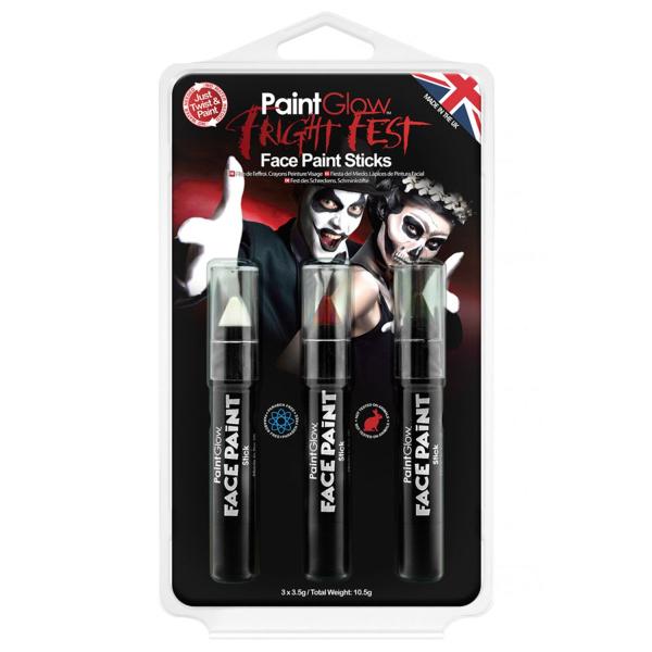Halloween Sminkeblyanter 3-pak