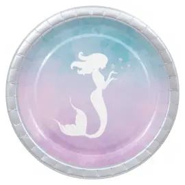 Elegant Mermaid Paptallerkener