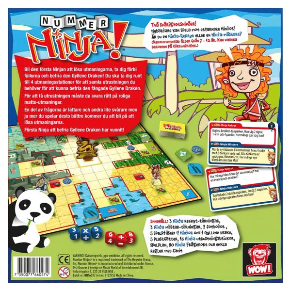 Nummer Ninja Sällskapsspel Spil