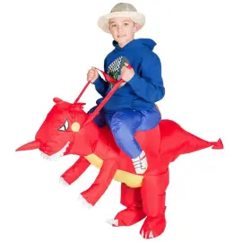 Oppustelig Ridende Dragekostume Børn