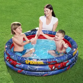 Oppustelig Børnepool Rund Spiderman