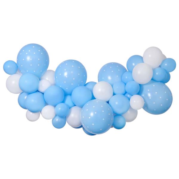 DIY Ballonguirlande Baby Blå