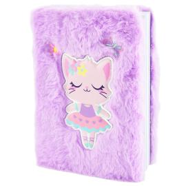 Fluffy Notesbog Ballerinakat A5