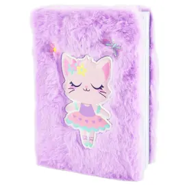 Fluffy Notesbog Ballerinakat A5