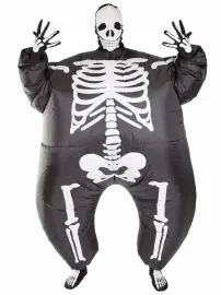 Oppustelig Skeletkostume