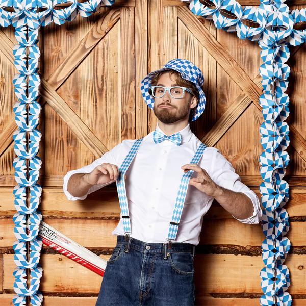 Udklædningssæt Oktoberfest Blå/Hvid