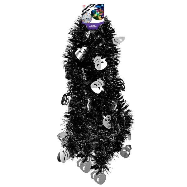 Dødningehoveder Glitterguirlande