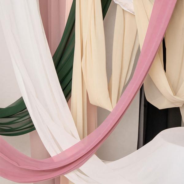 Chiffon Bordløber Lavendelrosa