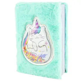Fluffy Notesbog Enhj&oslash;rningskat A5