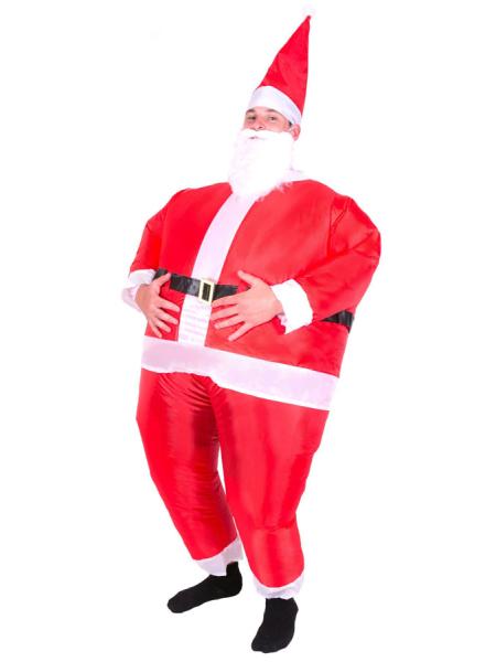 Oppustelig Julemandskostume Udklædning