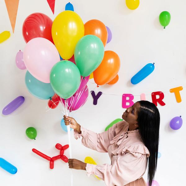 Vandballoner Farvemix Mat 8 cm