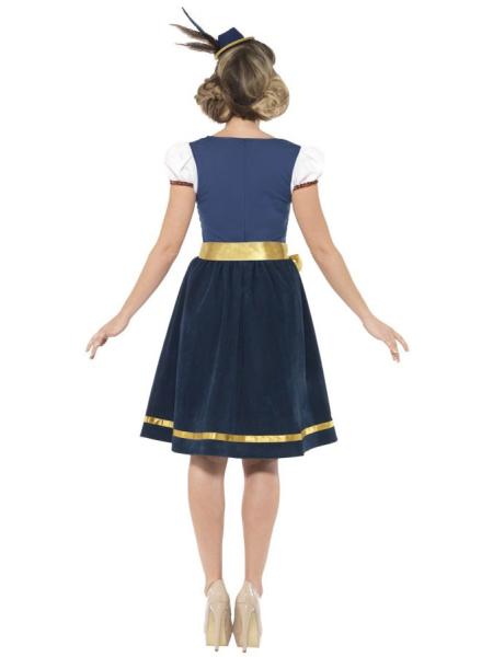 Oktoberfest Dirndl Kjole Mørkeblå Kostume