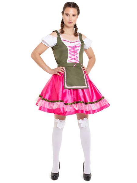 Oktoberfest Dirndl Kostume Pink Deluxe