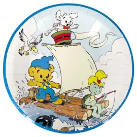 Dybe Paptallerkener Bamse 8-pak