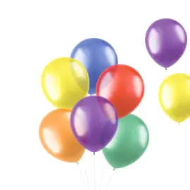 Balloner Transparent Farve Mix