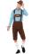 Oktoberfest Lederhosen Kostume Blå & Brun