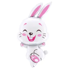 Folieballon Hvid Kanin