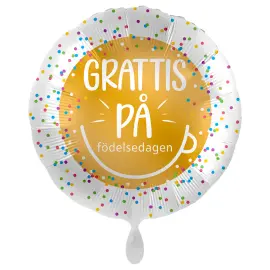 Grattis P&aring; F&ouml;delsedagen Ballon Anniversary Birthday