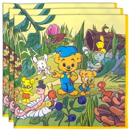 Engangsservietter Bamse Natur 8-pak