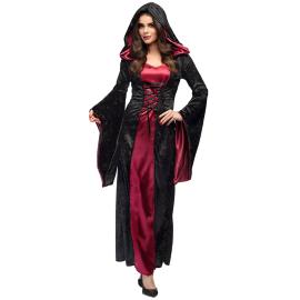 Kostume Vampyr Sort/R&oslash;d