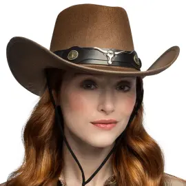 Cowboyhat Tyrehoved Brun