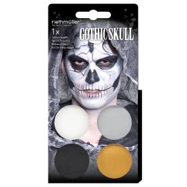 Gotisk Dødningehoved Sminkesæt