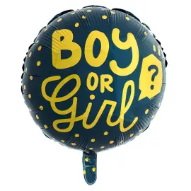 Boy or Girl M&oslash;rk Folieballon
