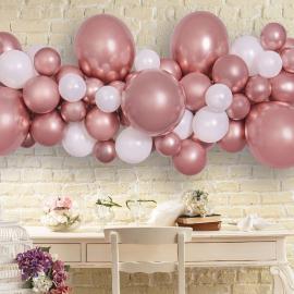 DIY Ballonguirlande Roséguld