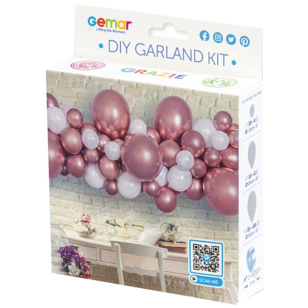 DIY Ballonguirlande Roséguld