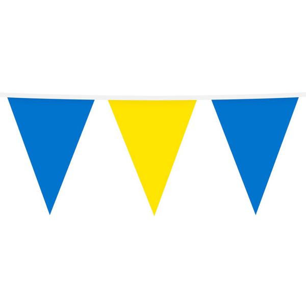 Vimpel Guirlande Gul & Blå