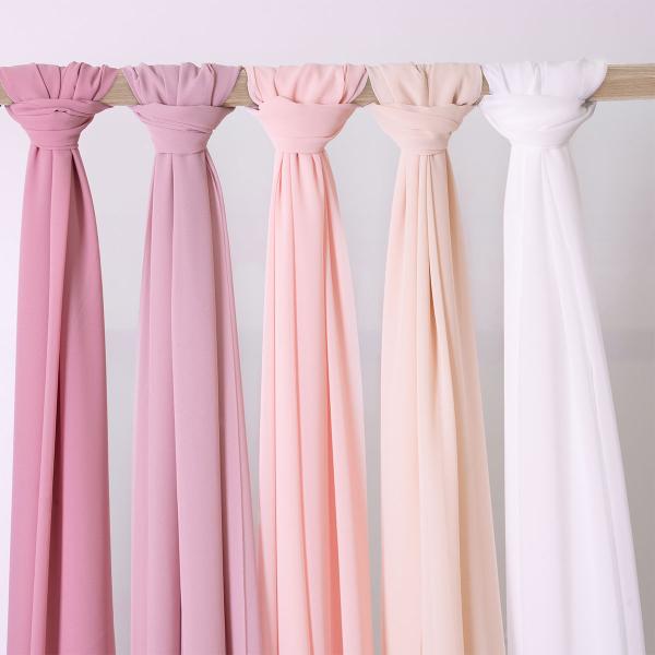 Chiffon Bordløber Elfenbenshvid