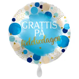 Grattis P&aring; F&ouml;delsedagen Ballon Lucky Birthday
