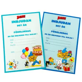 Invitationskort Bamse 8-pak