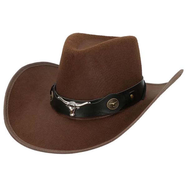 Cowboyhat Tyrehoved Brun