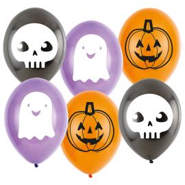 Halloween Latexballoner 6-pak