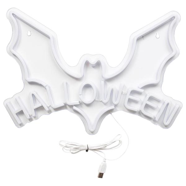 Flagermus LED Skilt Halloween