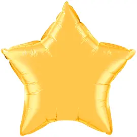 Folieballon Stjerne Guld