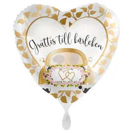 Grattis Till Kärleken Ballon Wedding Car
