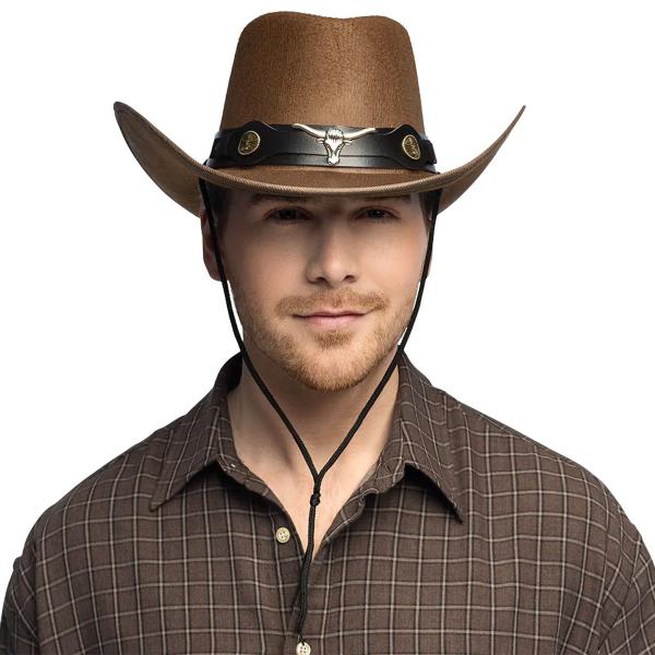 Cowboyhat Tyrehoved Brun