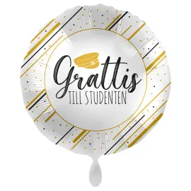Grattis Till Studenten Ballon Golden Graduation