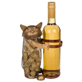 Vinholder Kat Guld & Rød
