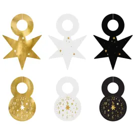 Drikkemark&oslash;rer Godt Nyt&aring;r 6-pak