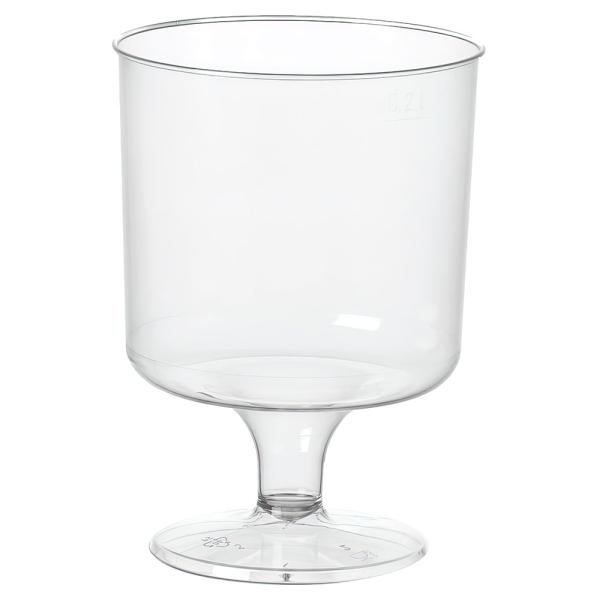 Transparent Vinglas i Plastik